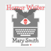 Horror Writer Sticker (Vel)