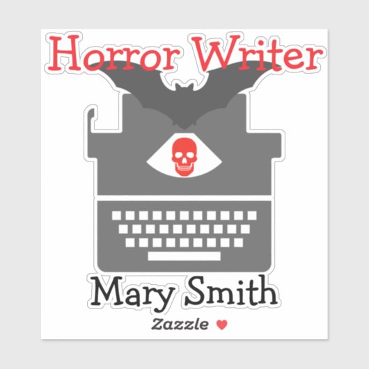 Horror Writer Sticker (Vel)