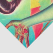 Horror Zombie Pinup Tissuepapier (Detail)