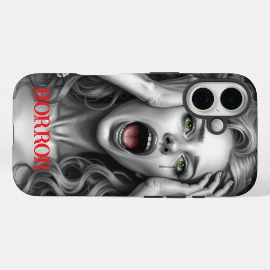 Horrorbeeld Case-Mate iPhone Case (Achterkant (horizontaal))