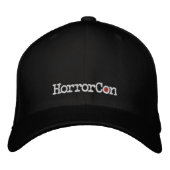 HorrorCon logo geborduurd Flexfit pet (Voorkant)