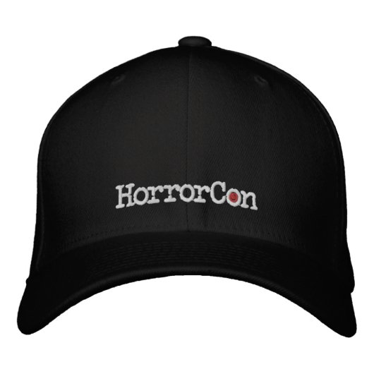 HorrorCon logo geborduurd Flexfit pet (Voorkant)