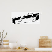 Horrorele Hand Uitkomend uit Kist Poster (Keuken)