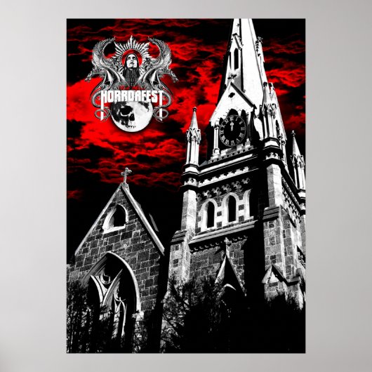 HorrorFest Cathedraal Poster (Voorkant)