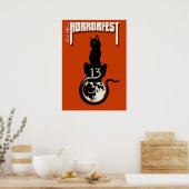 HorrorFest Lucky #13 Cat Poster (Keuken)
