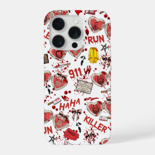 Horrorfilm Bloedspatten Hoesje iPhone 15 Pro Case
