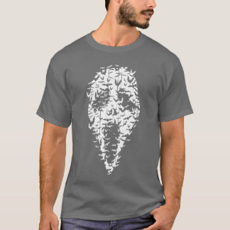 Horrorfilm Griezelijk Gezicht Vintage Vleermuizen  T-shirt