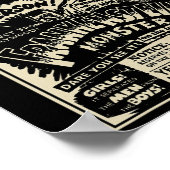 Horrorfilm Monster Mummy Dracula Weerwolf Franke Poster (Hoek)