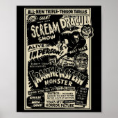 Horrorfilm Monster Mummy Dracula Weerwolf Franke Poster (Voorkant)