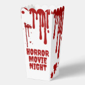 Horrorfilm Night Bloody Popcorn Bedankdoosjes (Voorkant)