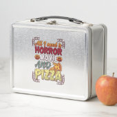 Horrorfilm Pizza Halloween Pompoen Schedel Slice_1 (In situ)