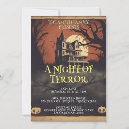 Horrorfilm Poster Halloween Feest Uitnodiging