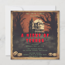 Horrorfilm Poster Halloween Feest Uitnodiging