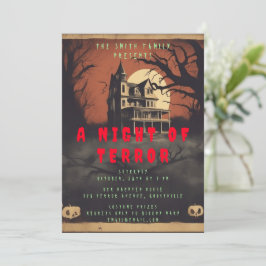 Horrorfilm Poster Halloween Feest Uitnodiging
