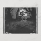 Horrorfilm Poster Halloween Party Invitation Briefkaart (Achterkant)