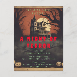 Horrorfilm Poster Halloween Party Invitation Briefkaart