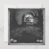 Horrorfilm Poster Halloween Party Invitation Kaart (Achterkant)