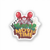 Horrorfilm Tijd Clown Sticker (Voorkant)