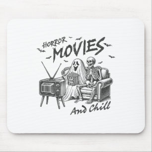 Horrorfilms en Chill Halloween thema Graphic F Muismat
