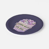 Horrorfilms en Chill Schattige Halloween Papieren Bordje (Gekanteld)