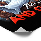 Horrorfilms en Chill Spooky Ghost-filmliefhebbers Poster (Hoek)