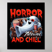 Horrorfilms en Chill Spooky Ghost-filmliefhebbers Poster (Voorkant)