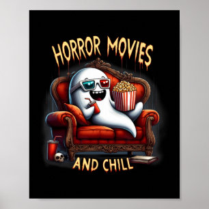 Horrorfilms en Chill Spooky Halloween Ghost-film Poster