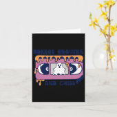 Horrorfilms en chillen Retro videoband Halloween Kaart (Gele Bloem)