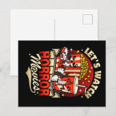 Horrorfilms kijken - snacks briefkaart (Voorkant / Achterkant)