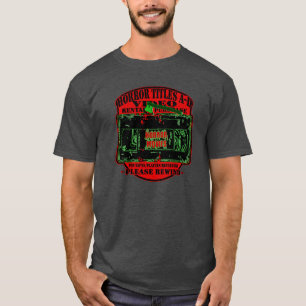 Horrorfilms - V.H.S Horrortitels A-D Neon Groen T-shirt