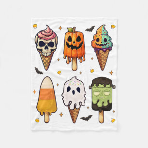Horrorfilms Zomer Popsicle Halloween Ice Cream Fleece Deken