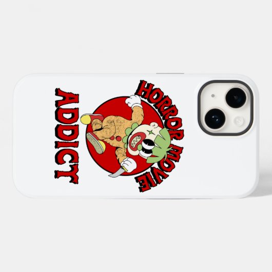 Horrorfilmverslaafde Case-Mate iPhone Case (Achterkant (horizontaal))
