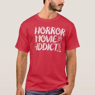 Horrorfilmverslaafde Horrorfilmfan Halloween Blo T-shirt