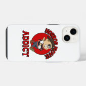 Horrorfilmverslaafde iPhone hoesje (Achterkant horizontaal)