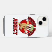 Horrorfilmverslaafde  iPhone hoesje (Achterkant horizontaal)