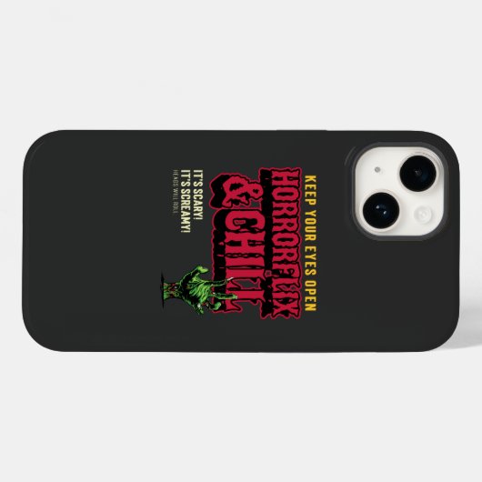 Horrorflix en Chill Case-Mate iPhone Case (Achterkant (horizontaal))