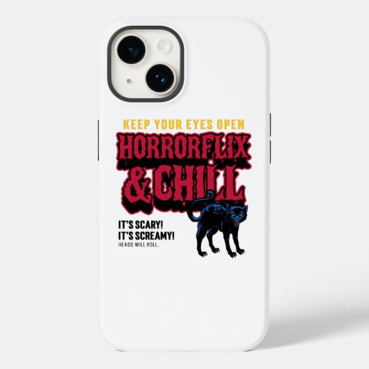 Horrorflix en Chill Case-Mate iPhone Case (Achterkant)