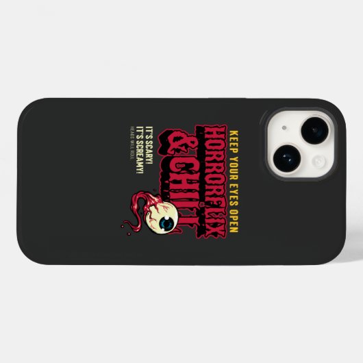 Horrorflix en Chill Case-Mate iPhone Case (Achterkant (horizontaal))