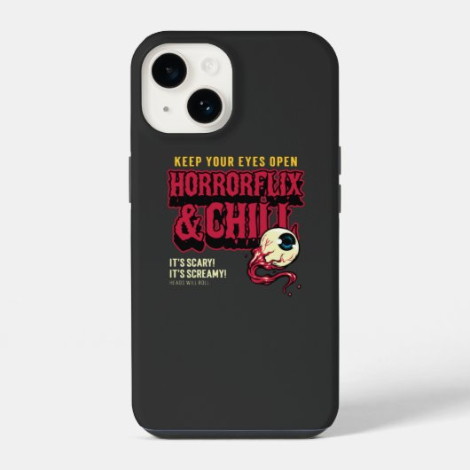 Horrorflix En Chillen iPhone Hoesje (Achterkant)