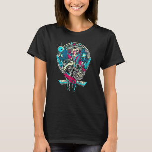 Horrorgeisha Schedel Duivel Masker Japans Ontwerp T-shirt