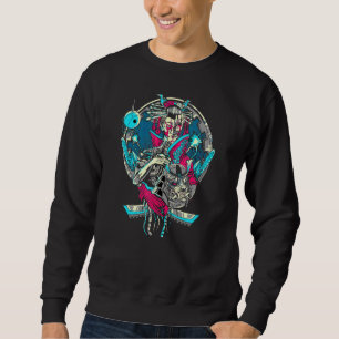 Horrorgeisha Schedel Duivel Masker Japans Ontwerp Trui