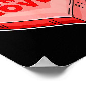 Horrorliefhebber Candy Heart Valentijnsdag Hallowe Poster (Hoek)