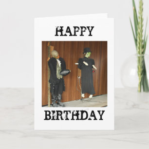 Horrorpersonages Happy Birthday Kaart