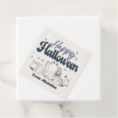 Horrors nacht leuke Halloween feestuitnodigingen Bedankjes Labels (In situ)