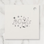 Horrors nacht leuke Halloween feestuitnodigingen Bedankjes Labels (Achterkant)