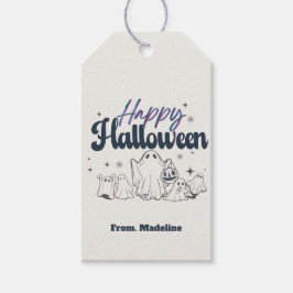 Horrors nacht leuke Halloween feestuitnodigingen Cadeaulabel