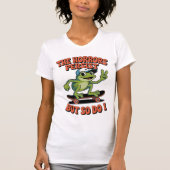 Horrors Persist Frog Skateboard Existential Humor T-shirt (Voorkant)
