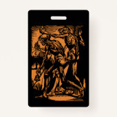 Horrors Van Dode Mijnwerkers Voor Halloween Badge (Achterkant)