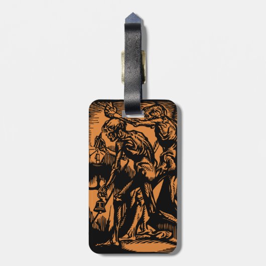 Horrors Van Dode Mijnwerkers Voor Halloween Bagagelabel (Achterkant verticaal)