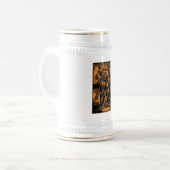 Horrors Van Dode Mijnwerkers Voor Halloween Bierpul (Voorkant links)